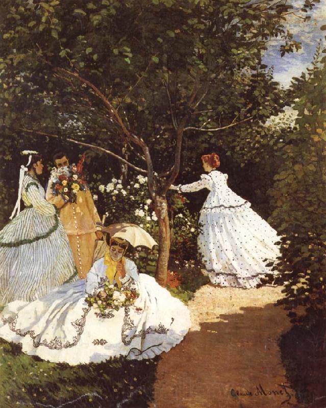 Claude Monet Femmes au jardin Women in the Garden Frauen im Gaten Norge oil painting art